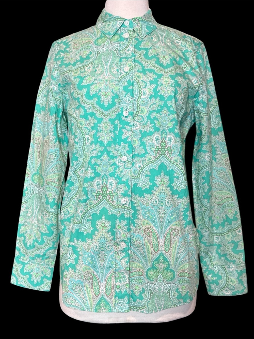 J.Crew Slim-Fit Crisp Cotton Poplin Shirt in Ratti Pendant Paisley Size 8